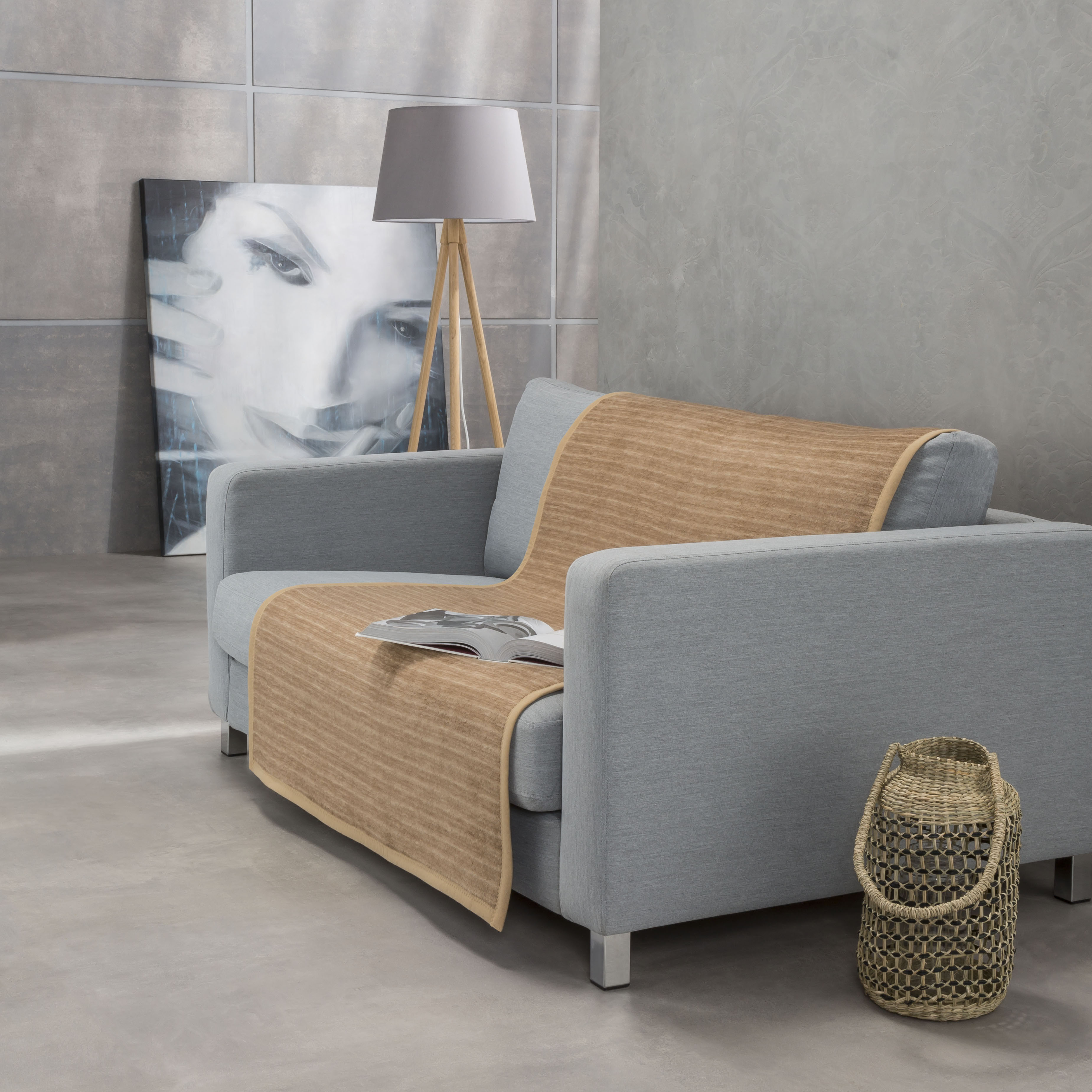 von Decke 6 | Kopie The Couchdecken.de Farben vers. Uni - Shop - Ibena Sofa - Blanket Fano -