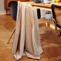 Biederlack XL blanket - Twist nature 180x220cm