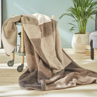 Ibena blanket - Granada brown/beige