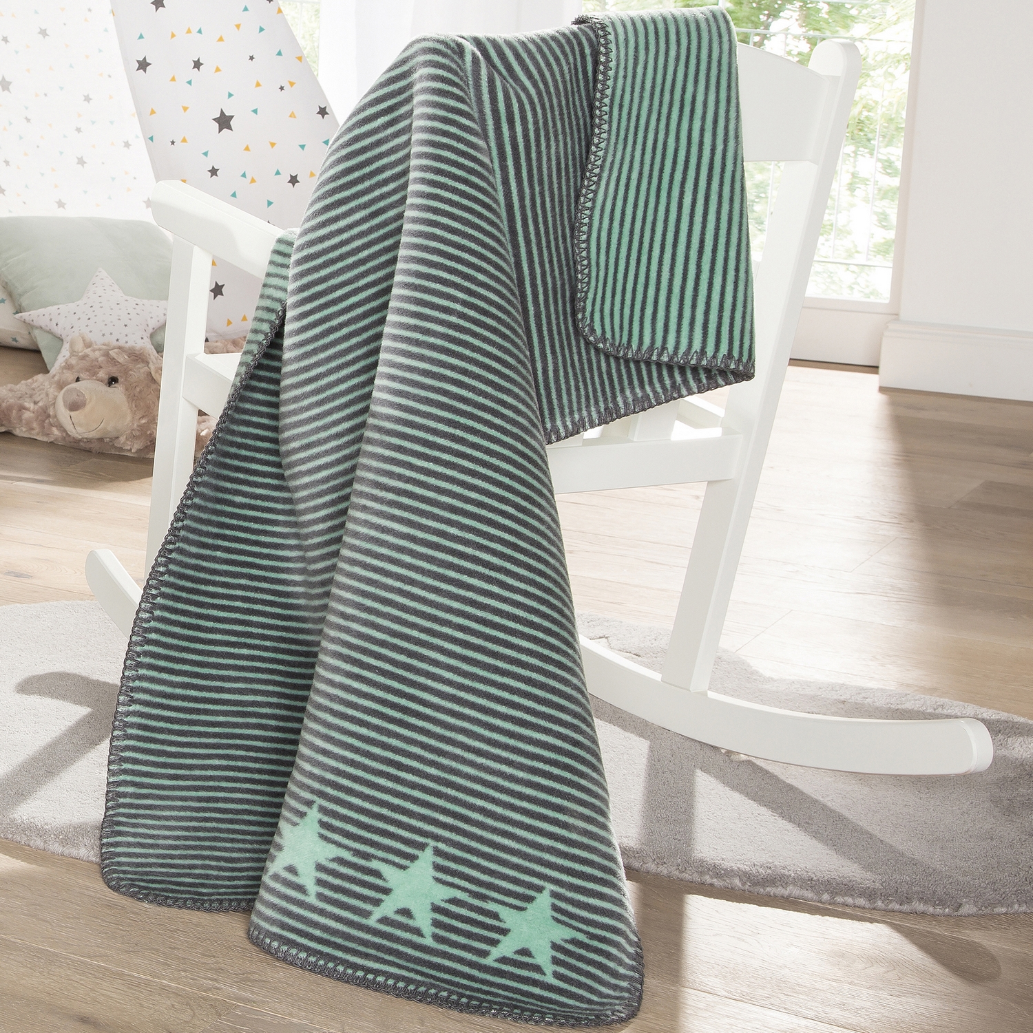 Blanket The - Babydecke Shop vers. - Uni Ibena - Lelu Sofa 4 Couchdecken.de Farben |