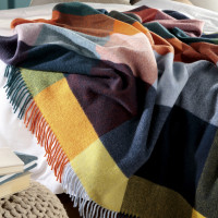 Biederlack Kaschmir-Plaid - Vibrant Square